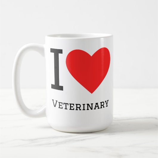 Mug J'aime vétérinaire (Gauche)
