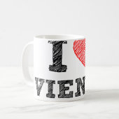 Mug J'aime Vienne (Devant gauche)