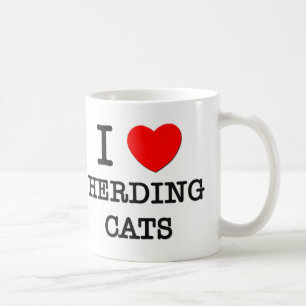 Mug J'aime vivre en troupe des chats