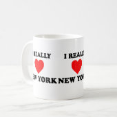 Mug j'aime vraiment beaucoup new york (Devant gauche)