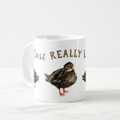 Mug J'Aime Vraiment Ducks Drinkware - (Devant gauche)