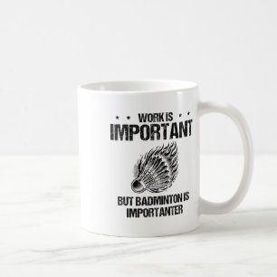 Mug J'Aime Vraiment La Navette Du Joueur Badminton