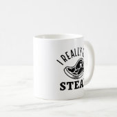 Mug J'Aime Vraiment Le Steak (Devant droit)
