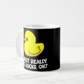 Mug J'Aime Vraiment Les Canards En Caoutchouc (Devant gauche)