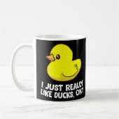 Mug J'Aime Vraiment Les Canards En Caoutchouc (Gauche)