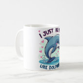 Mug J'Aime Vraiment Les Dauphins (Devant gauche)