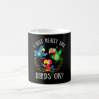 Mug J'aime vraiment les oiseaux ok ?