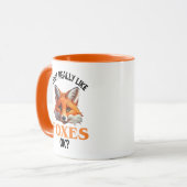Mug J'Aime Vraiment Les Renards D'Accord ? (Devant gauche)