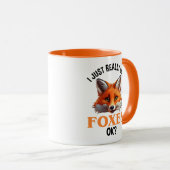 Mug J'Aime Vraiment Les Renards D'Accord ? (Devant droit)
