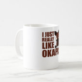 Mug J'aime vraiment l'Okapi mignon d'Okapi (Devant gauche)
