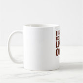 Mug J'aime vraiment l'Okapi mignon d'Okapi (Gauche)