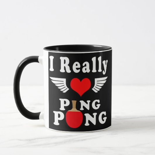 Mug J'Aime Vraiment Ping Pong Tennis De Table  (Gauche)