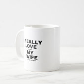 Mug J'Aime Vraiment Quand Ma Femme Me Laisse Aller Pêc (Devant gauche)