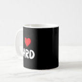 Mug J'aime Ward - Cœur - Nom (Devant gauche)