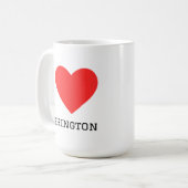 Mug J'aime washington (Devant gauche)