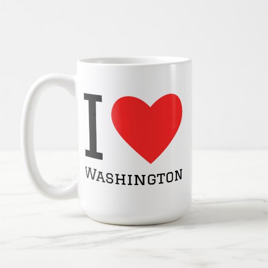 Mug J'aime washington (Gauche)