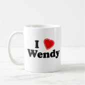 Mug J'aime Wendy (Gauche)