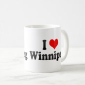 Mug J'aime Winnipeg, Canada (Devant droit)