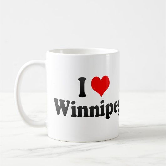 Mug J'aime Winnipeg, Canada (Gauche)