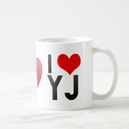 Mug J'aime YJ (Droite)