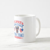 Mug J'aime Yorkshire Terriers et les USA 01 (Devant droit)