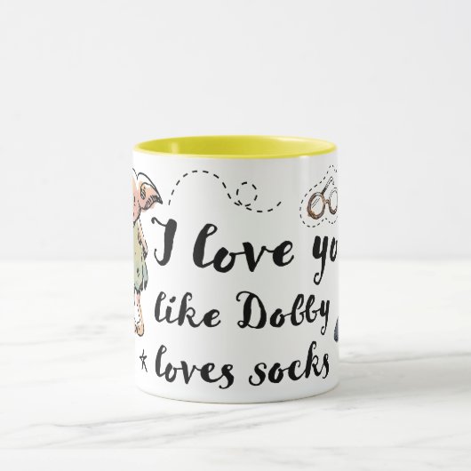 Mug J'aime You Like Dobby Aime les Chaussettes (Centre)
