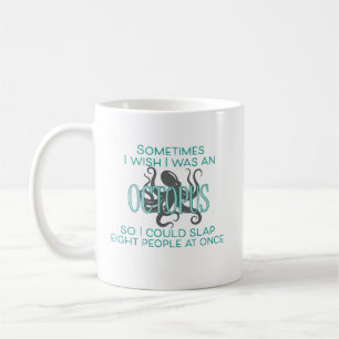 Mug J'aimerais être une pieuvre