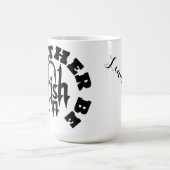 Mug J'aimerais mieux pêcher Personnalisé NOM, COULEUR (Centre)