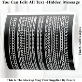 Mug J'aimerais mieux peindre Message caché 088W Nouvea