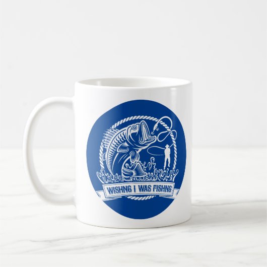 Mug J'Aimerais Pêcher (Gauche)