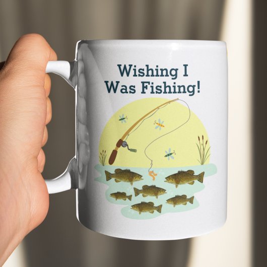 Mug J'aimerais pêcher Smallmouth Bass Lake Fish