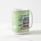 Mug J'aimerais que plus de gens parlent couramment (Devant droit)