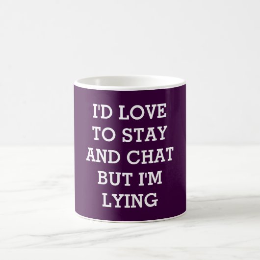 Mug J'aimerais rester mais je me trouve (Centre)