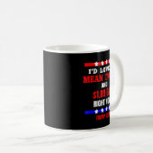 Mug J'aimerais un tweet moyen, Anti Joe Biden Maga Rep (Devant droit)