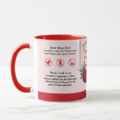 Mug Jam d'amour aux fraises de classe mondiale de mama (Gauche)