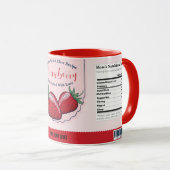 Mug Jam d'amour aux fraises de classe mondiale de mama (Devant droit)