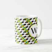 Mug JAMAICA Drapeau Patriotique Personnalisé Monogramm (Devant droit)