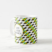 Mug JAMAICA Drapeau Patriotique Personnalisé Monogramm (Devant gauche)