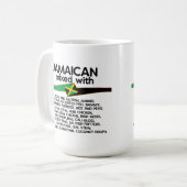 Mug Jamaïcain Mélangé Avec La Jamaïque Fière  (Devant gauche)