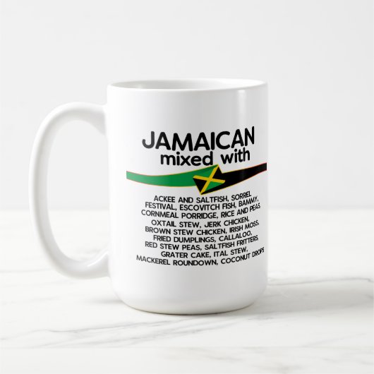 Mug Jamaïcain Mélangé Avec La Jamaïque Fière  (Gauche)