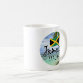 Mug "Jamaïque Est. Plage De 1962 Avec Drapeau Jamaïcai (Devant droit)