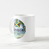 Mug "Jamaïque Est. Plage De 1962 Avec Drapeau Jamaïcai (Devant gauche)
