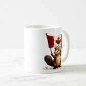Mug Jamais 51, Canada Drapeau canadien Feuille d'érabl (Devant droit)