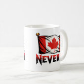 Mug Jamais 51, Drapeau canadien, (Devant droit)