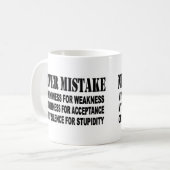 MUG JAMAIS ERREUR (Devant gauche)