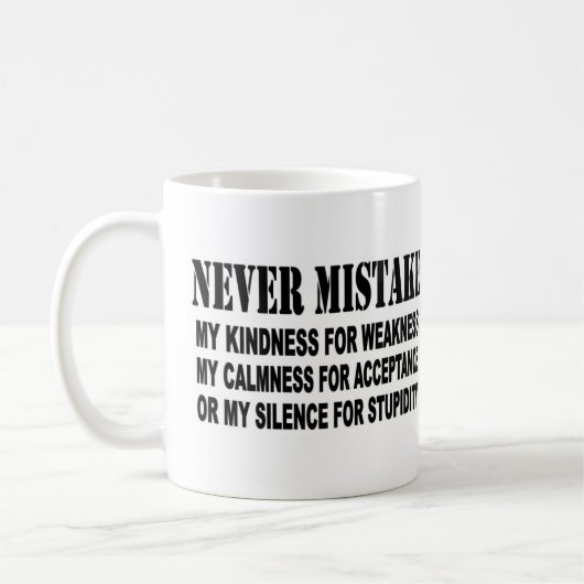 MUG JAMAIS ERREUR (Gauche)