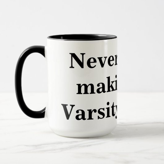 Mug jamais eu les marques d'un athlète de variétés (Gauche)
