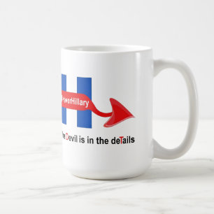 Mug Jamais Hillary Détails du diable