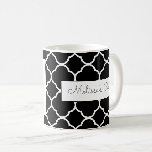 Mug Jamais Mess with Southern Women Black White Custom (Devant droit)