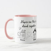 Mug Jamais Trop Loin Pour Boire Ensemble | Ami Anniver (Gauche)